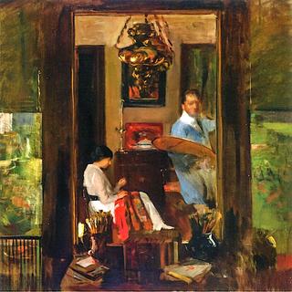 Interior of Artist's Home, Irvington-on Hudson
