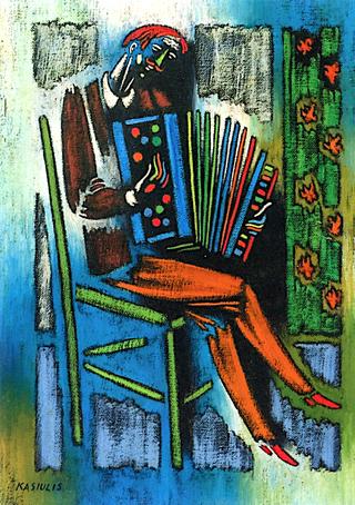 Man Playing Accordion