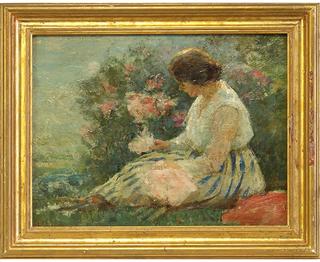 Woman with Flowers