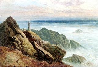 Figures on a rocky Coastline