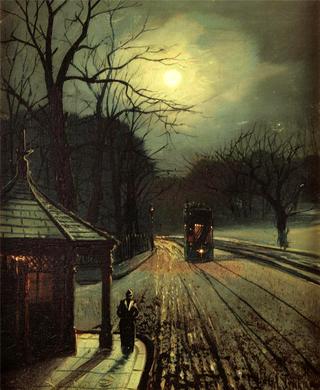 Tram in the Moonlight