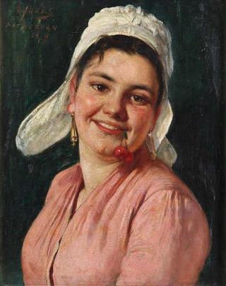 Girl with Cherry