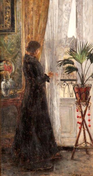 Woman Gazing Out a Window