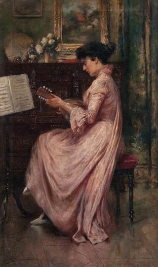 Woman with a Mandolin