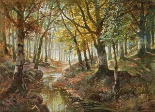 River Landscape in Autumn