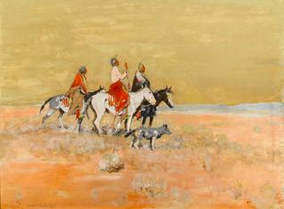 Three Indians on Horseback