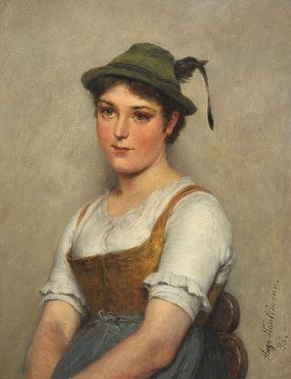A Young Woman with Hat