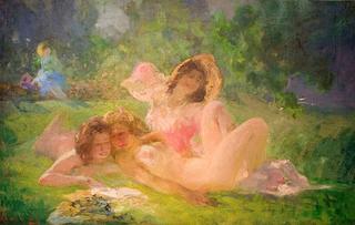 Bathers on the Grass