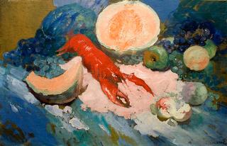 Still-life with Fruit and Lobster