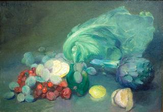 Still-life with Cabbage and Artichoke