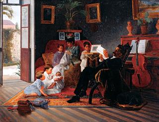 Scene of Adolfo Pinto's Family