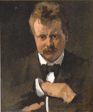 Portrait of Dutch Writer Hein Boeken