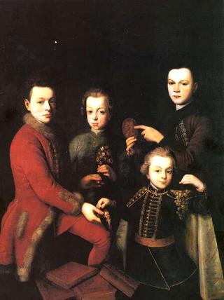 Portrait of Four Children