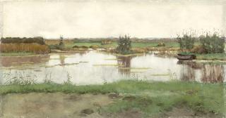 Landscape with a Pond and a Pasture