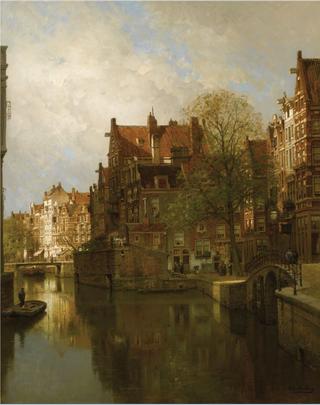 A View of the Grimburgwal, Amsterdam