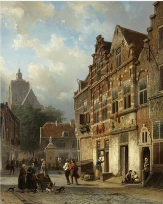 The Koopmansstraat and Market, Brielle