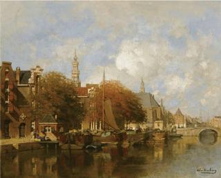 A Capriccio View of the Oudezijds Voorburgwal, Amsterdam