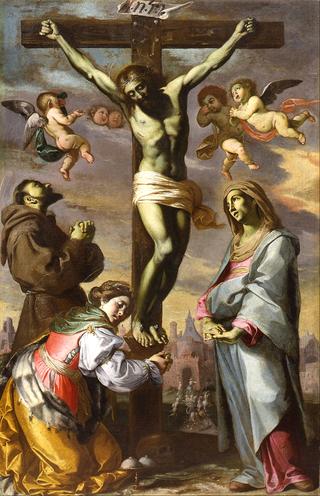 Crucifix with the Virgin and Saints Francis and Agatha