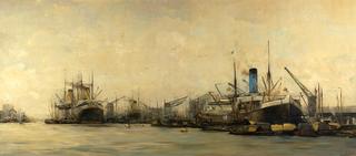 View of Amsterdam Harbor