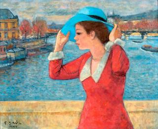 Girl with a Blue Hat