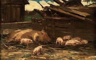 Sow with Piglets