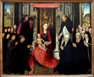 Madonna and Child with Saint James, Saint Benedict and Members of the Florein Family
