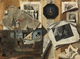 Trompe l'oeil still life