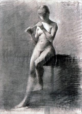 Nude with a Flute