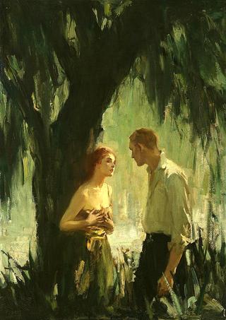 Couple near a tree