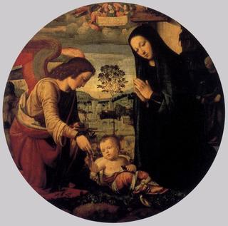 Adoration of the Child with Angel