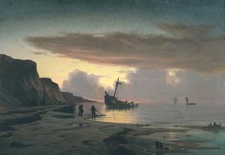 Fishermen by a Wreck Near Kandestederne