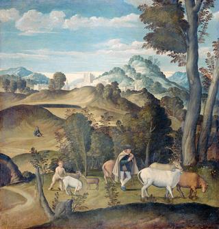 The Young Mercury Stealing Cattle from the Herd of Apollo