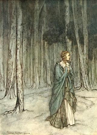 The Lady Enters the Forest (illustartion for Milton's Comus)