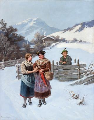 Winter landscape in Upper Bavaria