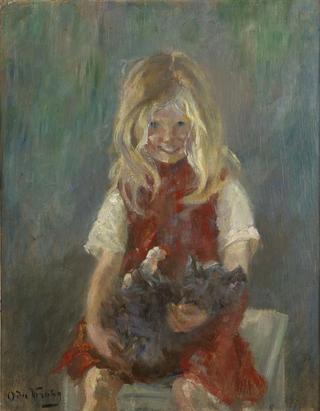 Ingrid with Cat