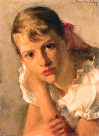 Girl with Red Bow