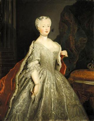 Portrait of the Queen of Prussia Elisabeth Christine of Brunswick-Bevern