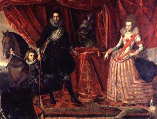 Christian IV of Denmark and his first wife Anne Catherine of Brandenburg
