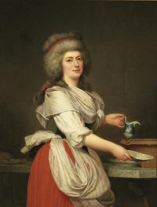 奥吉夫人，玛丽·安托瓦内特女王的朋友，在特里亚侬皇家乳品厂做乳品厂女工