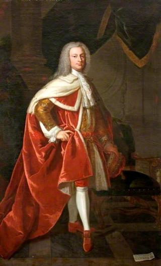 约翰圣约翰（1702-1748），第二任圣约翰子爵，身着加冕礼长袍