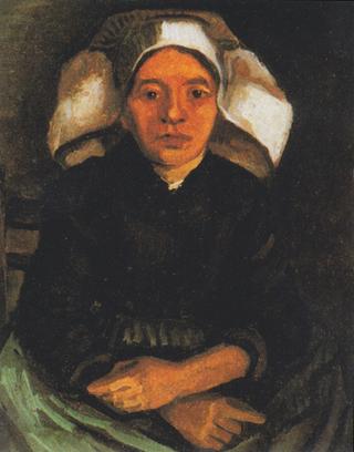 Peasant Woman, Seated with a White Hood