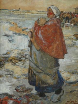 Mother and Child on the Beach