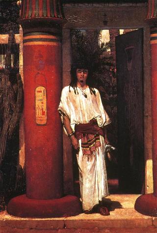 An Egyptian at his doorway in Memphis
