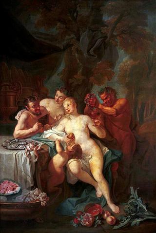 Feast of nymphs and satyrs