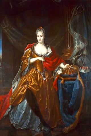 Portrait of Christiane Eberhardine of Brandenburg-Bayreuth