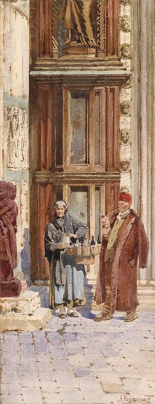 Wine seller before the Doge Palace
