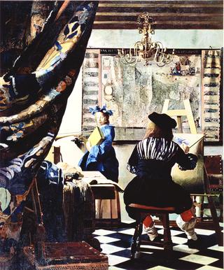 Vermeer, Portrait of the Artist in his Studio