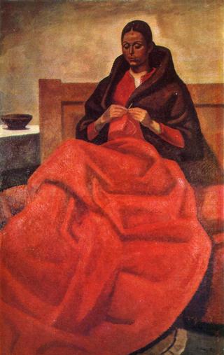 Woman Sewing