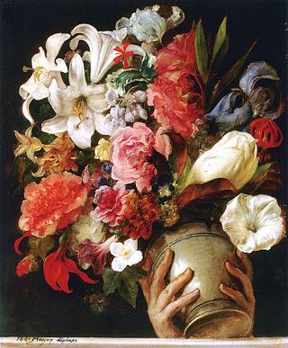 Vase of Flowers (study for 'Vase of Flowers on the Window of a Harem'