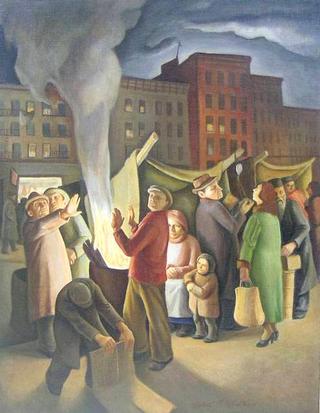 Italian Harlem Street Scene